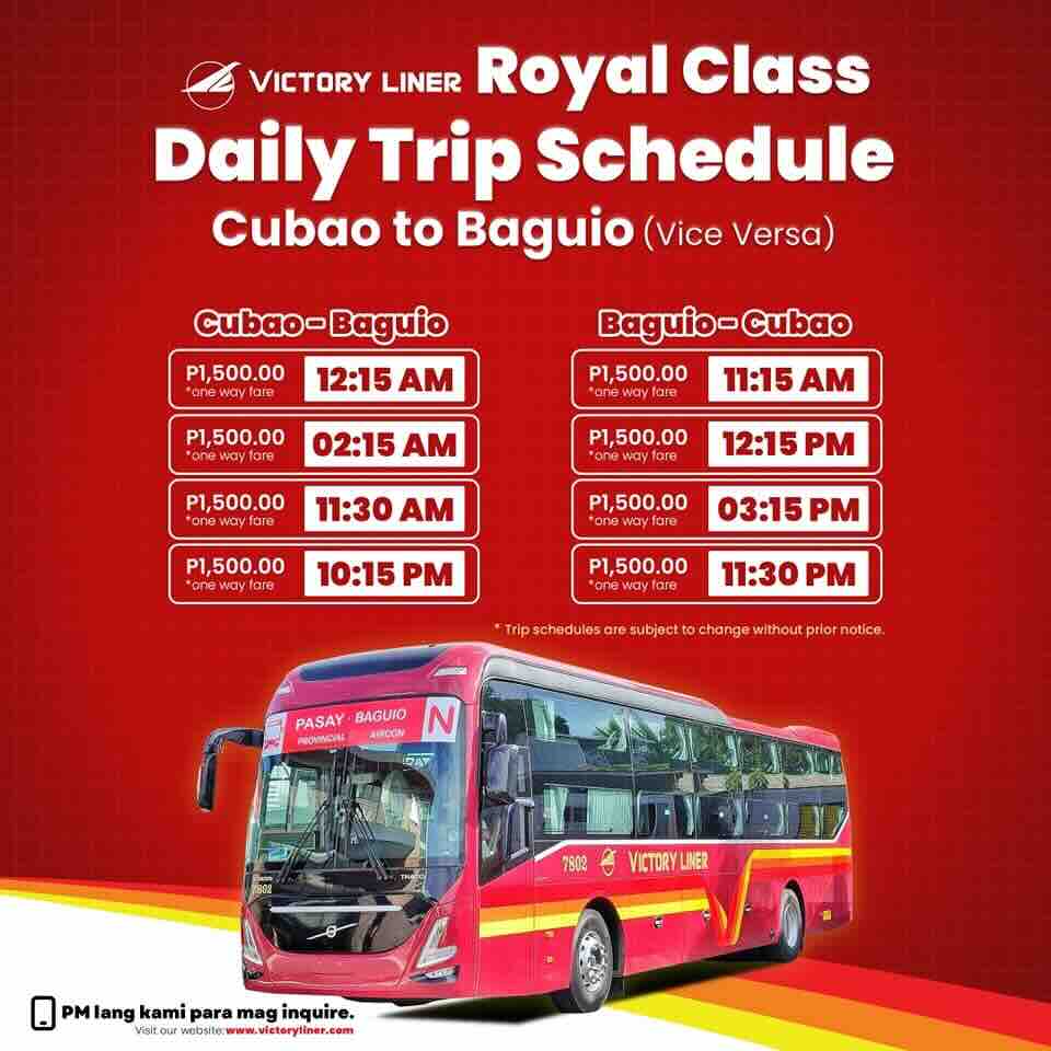 Victory Liner Cubao-Baguio Royal Class