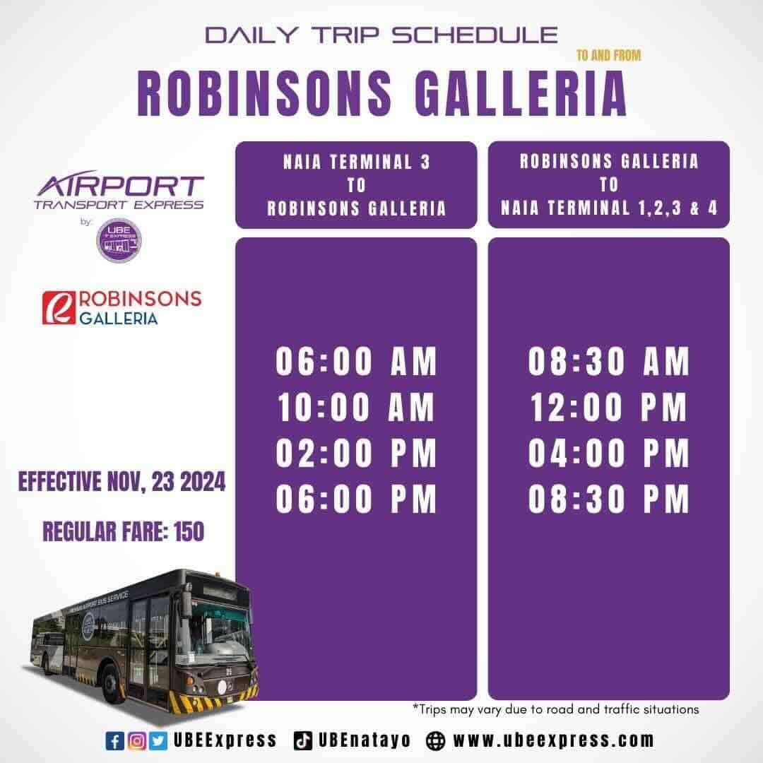 UBE NAIA-Rob Galleria Schedule