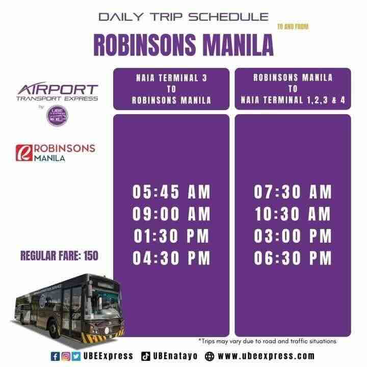 UBE NAIA-Rob Manila Schedule