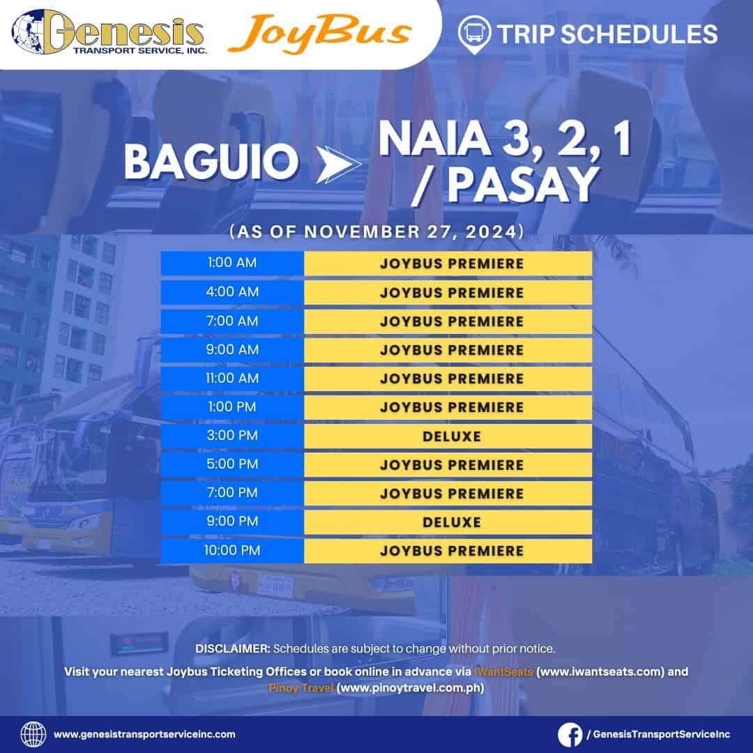 Genesis Bus Baguio to NAIA 321_Pasay