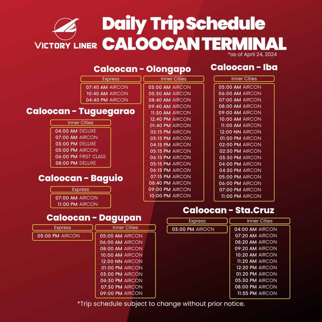 2025 MANILA to ZAMBALES Bus Schedules & Fares - Philippine Beach Guide