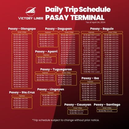 2024 MANILA to SUBIC Bus Schedules & Fares - Philippine Beach Guide