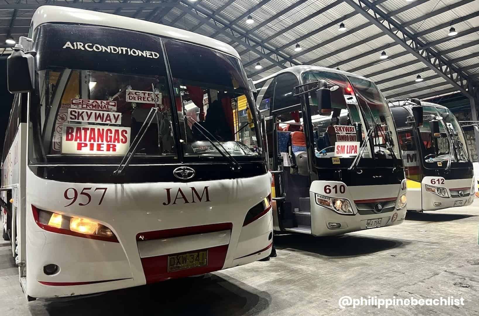 Manila to Batangas Grand Terminal Bus