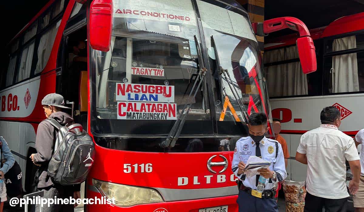 DLTB Bus to Nasugbu