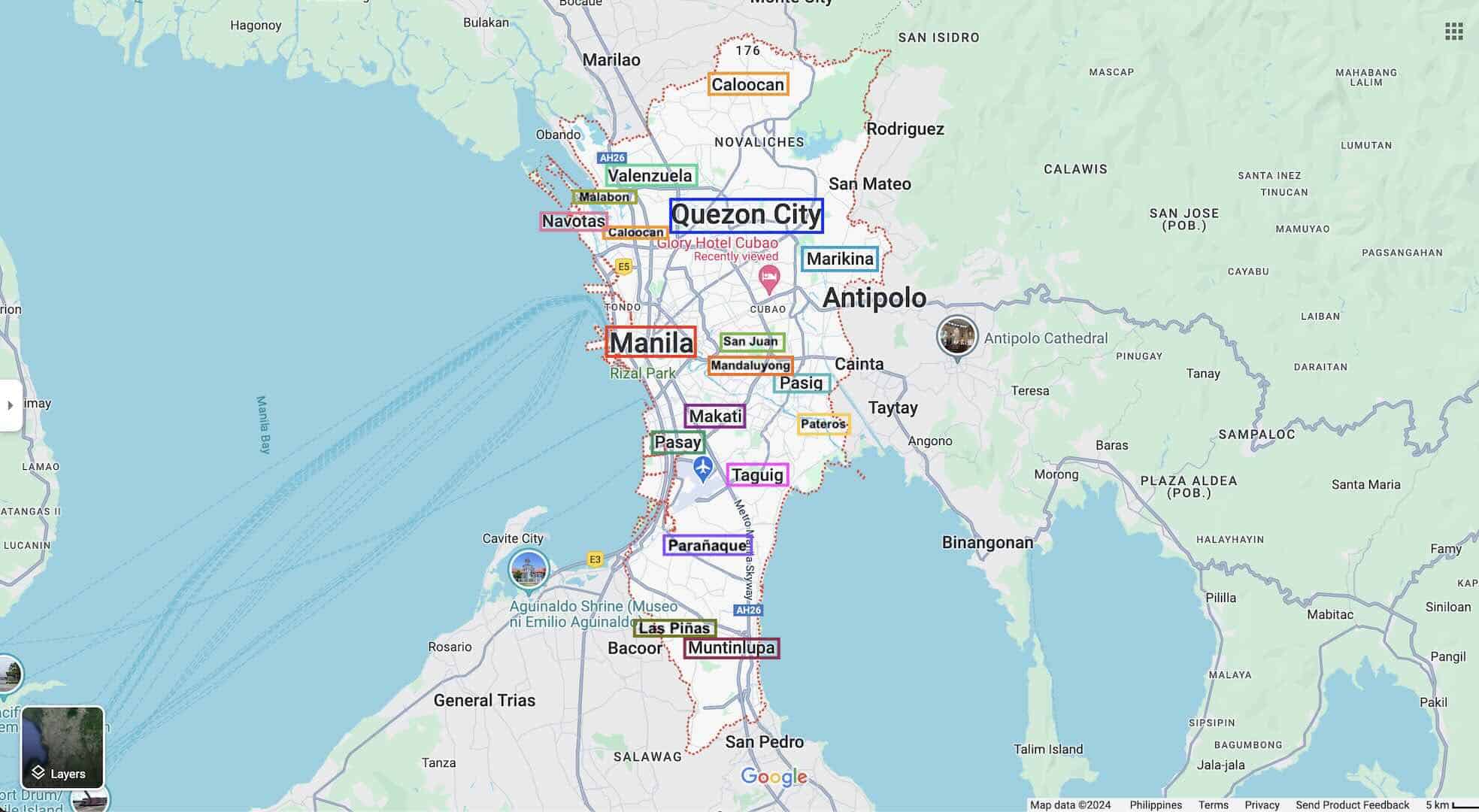 Metro Manila Map