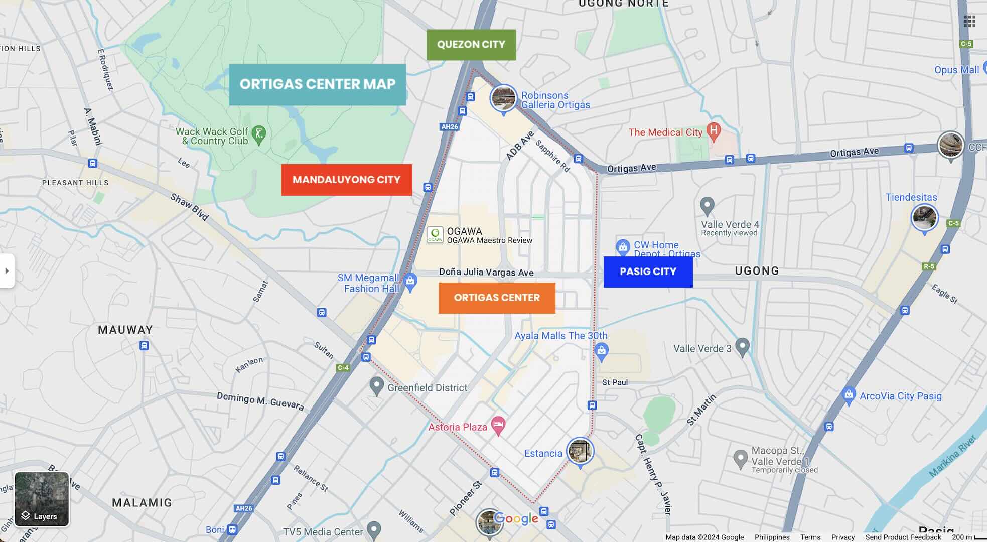 Ortigas Center Map