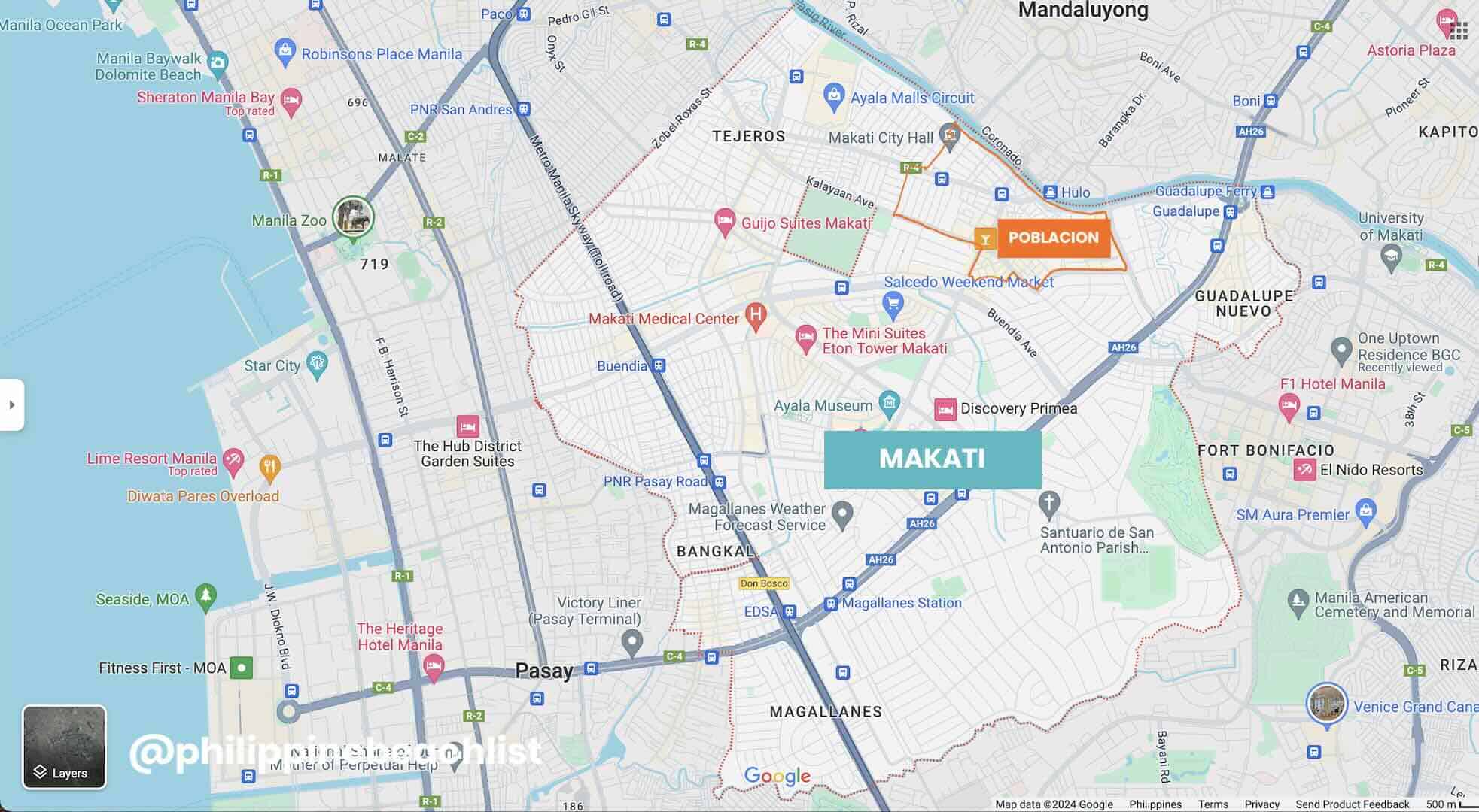 Poblacion Makati Map