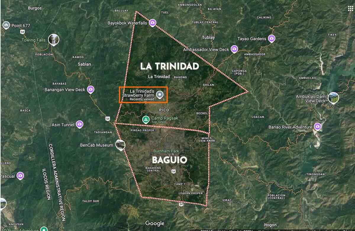 Baguio_La Trinidad Map