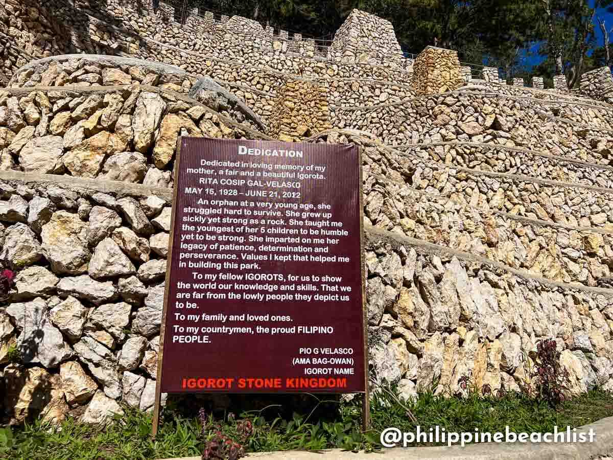 Igorot Stone Kingdom Dedication