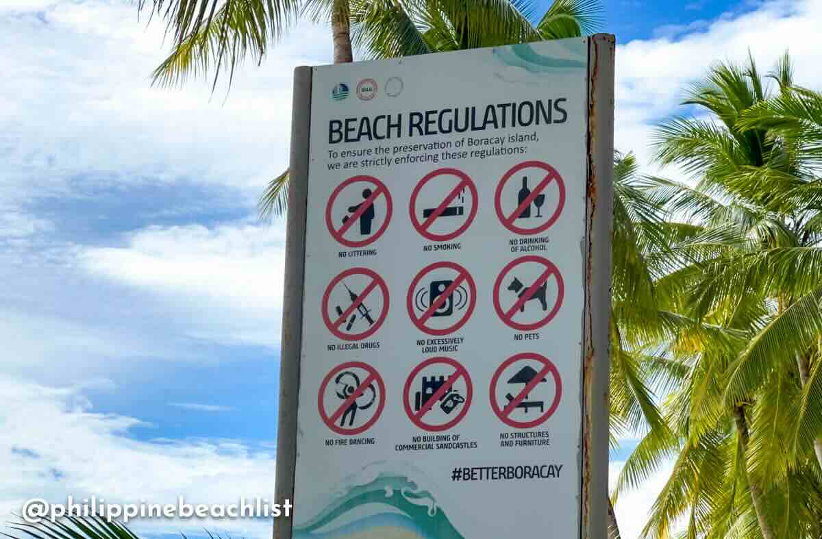 Boracay White Beach Regulations